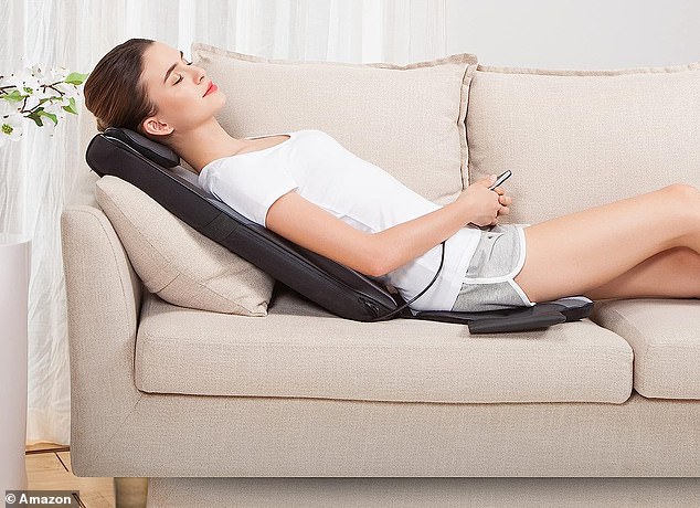 You can place the Snailax shiatsu cushion in a work chair or lie down with it on a sofa to chill out and relax the tension and discomfort in your back